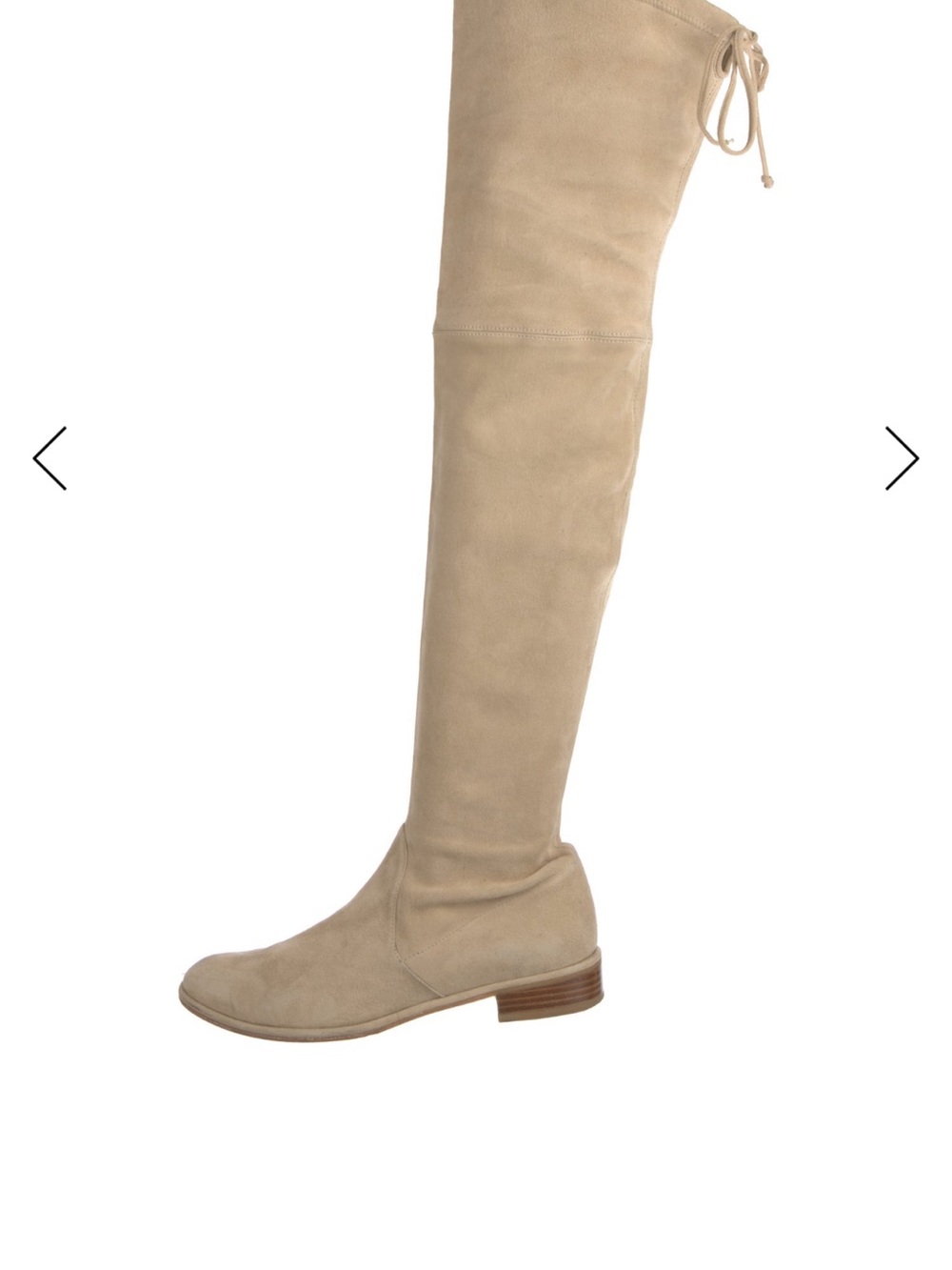 Suede knee high boots